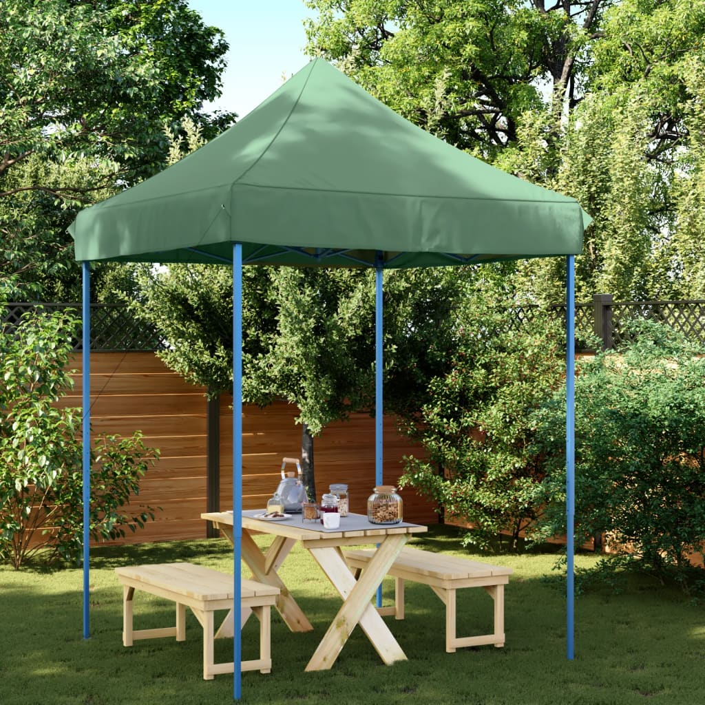 Tente de fête pliable pop-up vert 200x200x306 cm