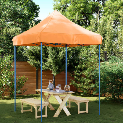 Tente de fête pliable pop-up orange 200x200x306 cm