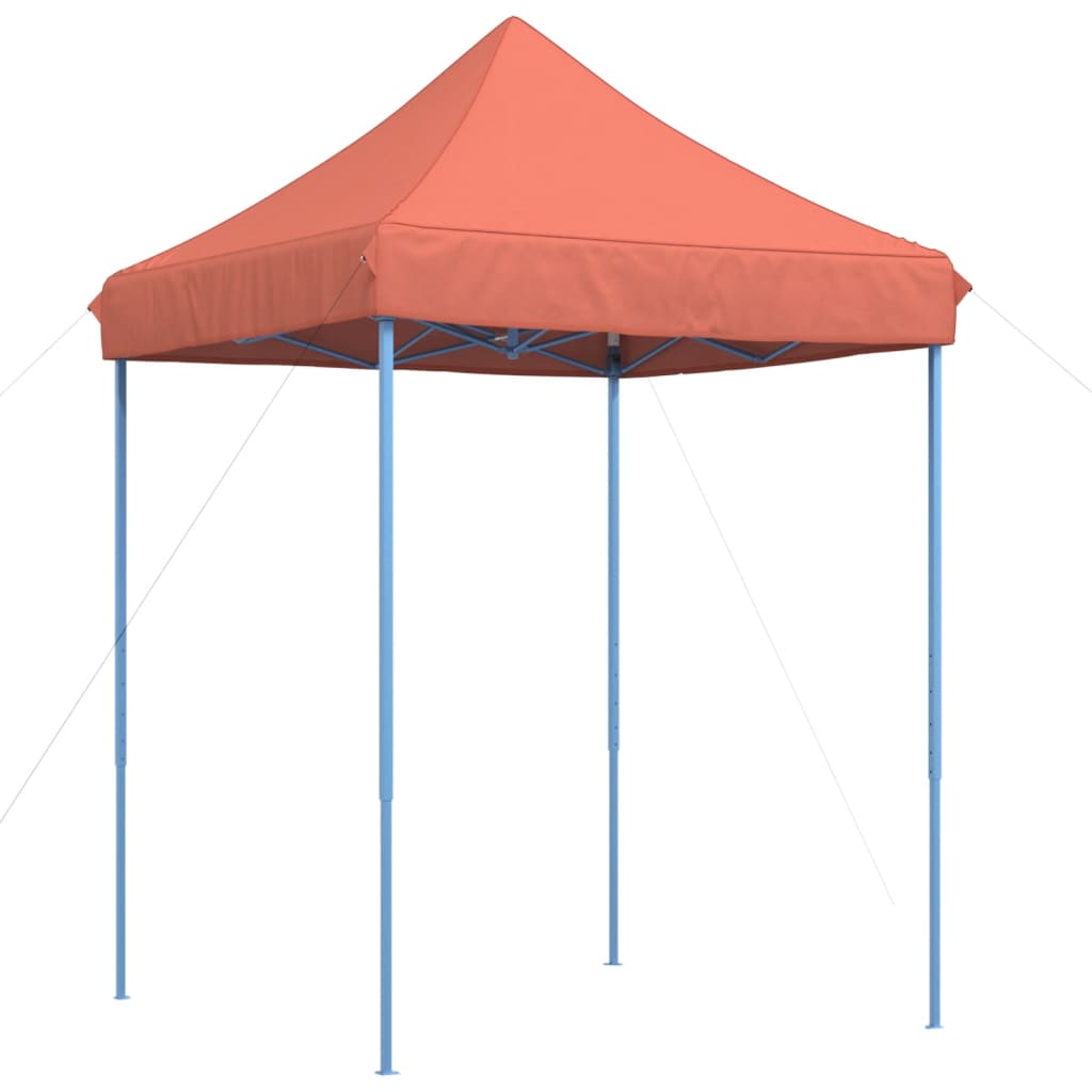 Tente de fête pliable pop-up terre cuite rouge 200x200x306 cm