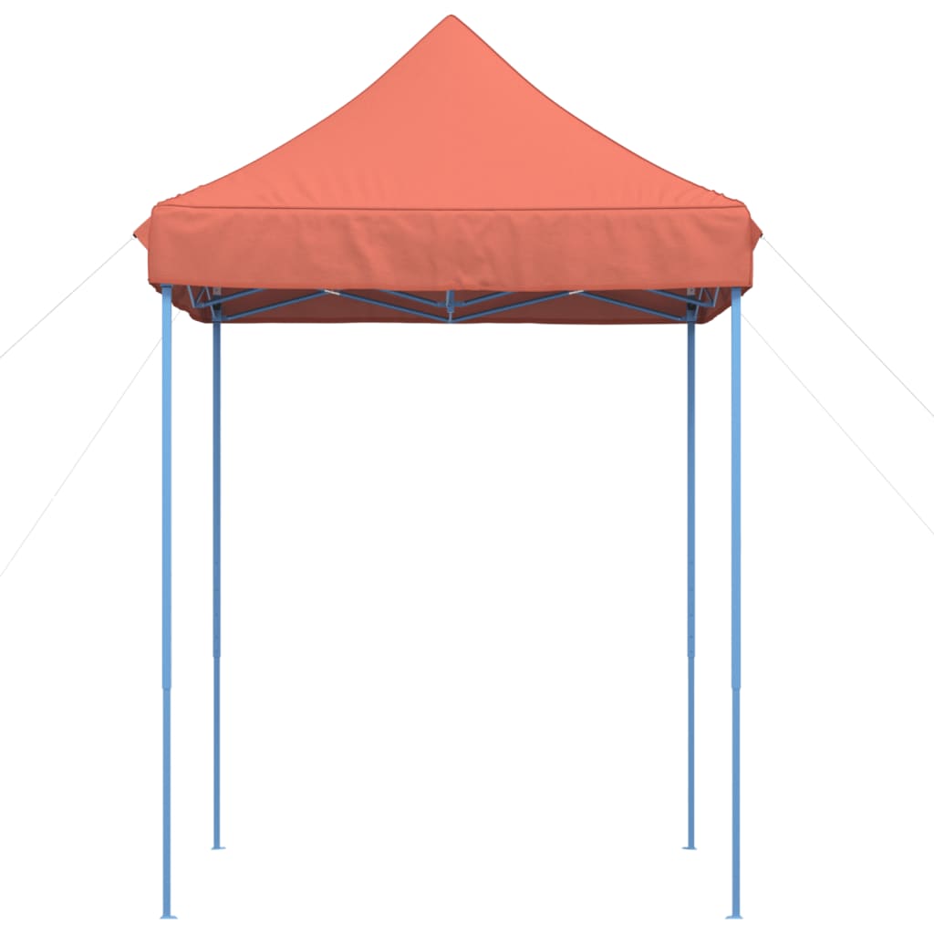 Tente de fête pliable pop-up terre cuite rouge 200x200x306 cm