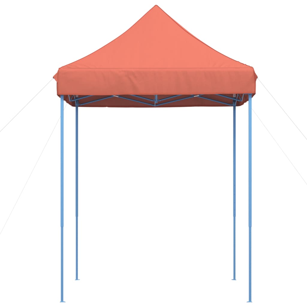 Tente de fête pliable pop-up terre cuite rouge 200x200x306 cm