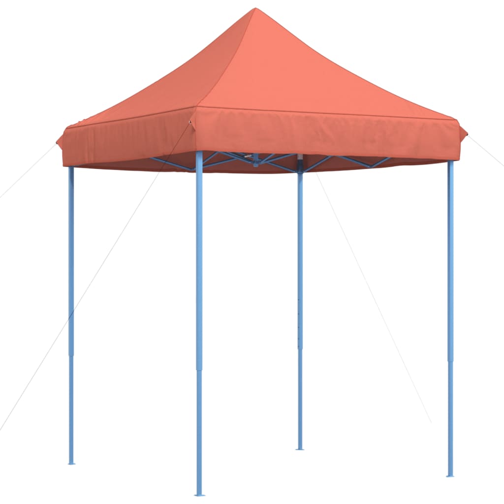 Tente de fête pliable pop-up terre cuite rouge 200x200x306 cm