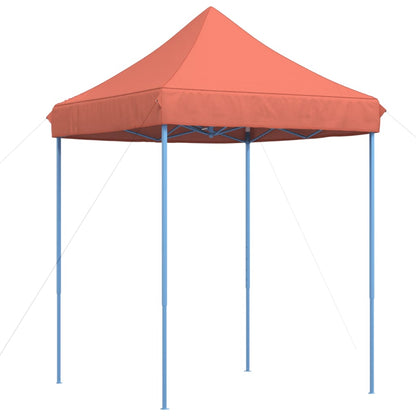 Tente de fête pliable pop-up terre cuite rouge 200x200x306 cm