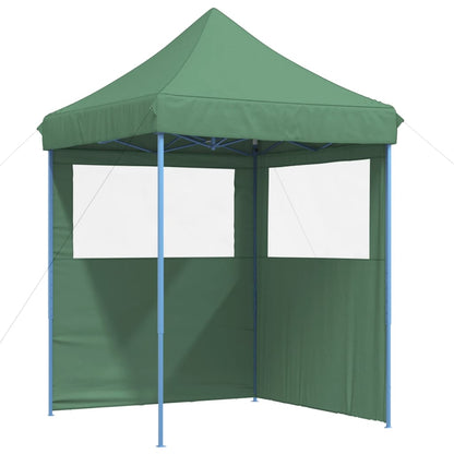 Tente de fête pop-up pliable avec 2 panneaux latéraux vert