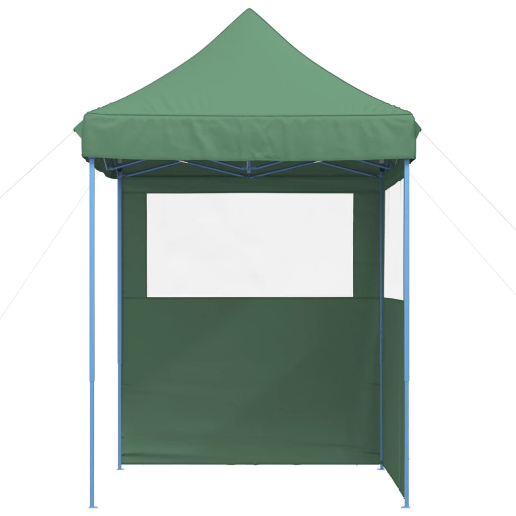 Tente de fête pop-up pliable avec 2 panneaux latéraux vert