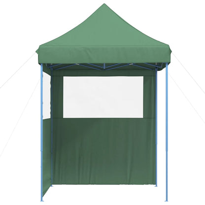 Tente de fête pop-up pliable avec 2 panneaux latéraux vert