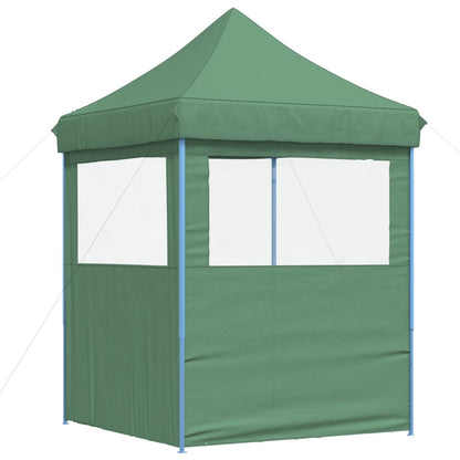 Tente de fête pop-up pliable avec 2 panneaux latéraux vert