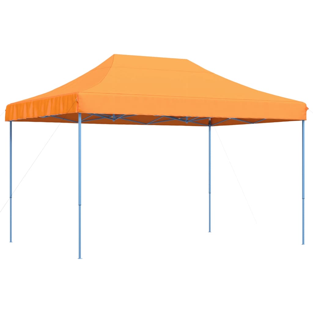 Tente de fête pliable pop-up orange 410x279x315 cm