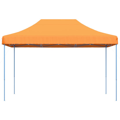 Tente de fête pliable pop-up orange 410x279x315 cm