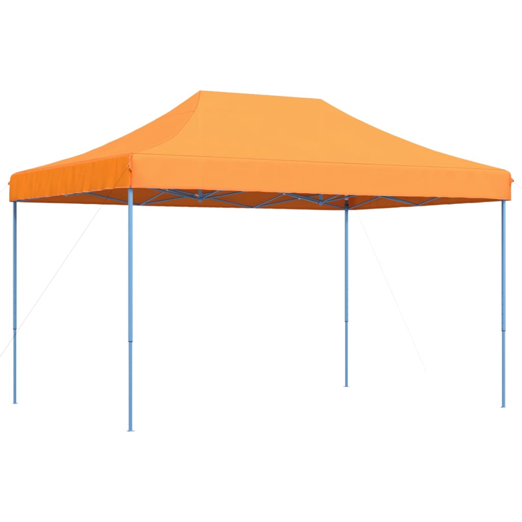 Tente de fête pliable pop-up orange 410x279x315 cm