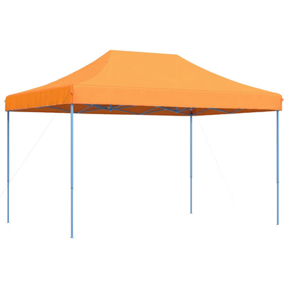 Tente de fête pliable pop-up orange 410x279x315 cm