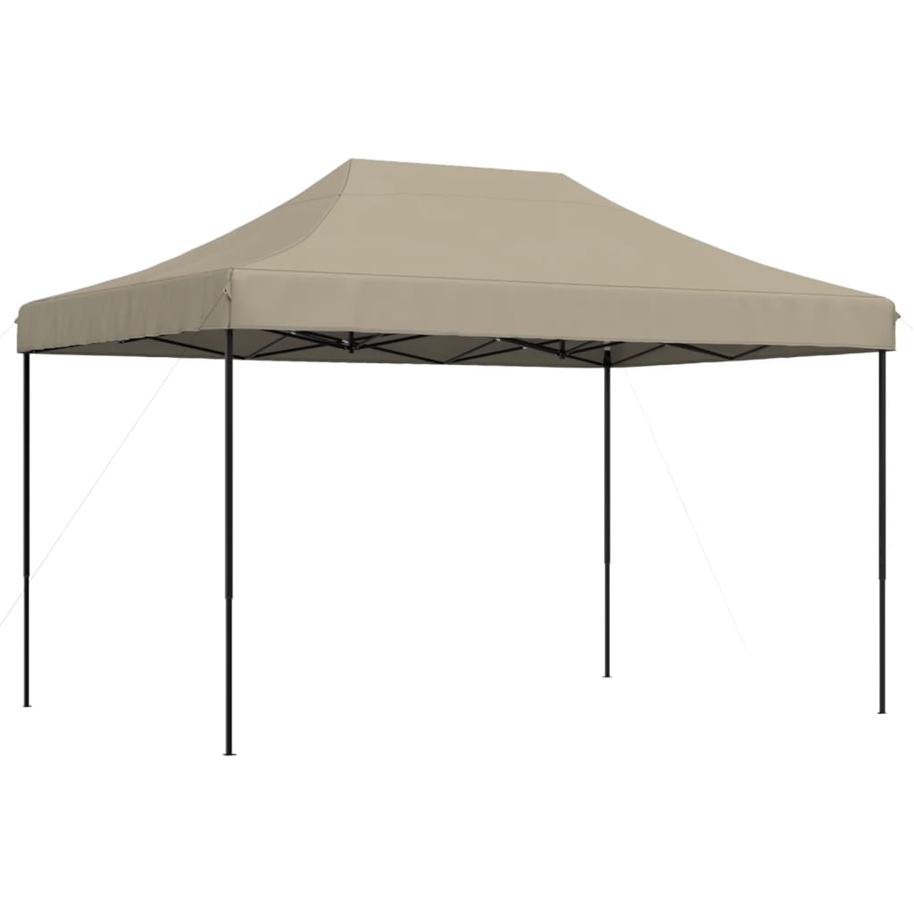 Partyzelt Faltbar Pop-Up Taupe 410x279x315 cm