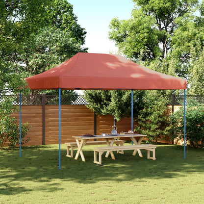 Partyzelt Faltbar Pop-Up Terrakottarot 410x279x315 cm