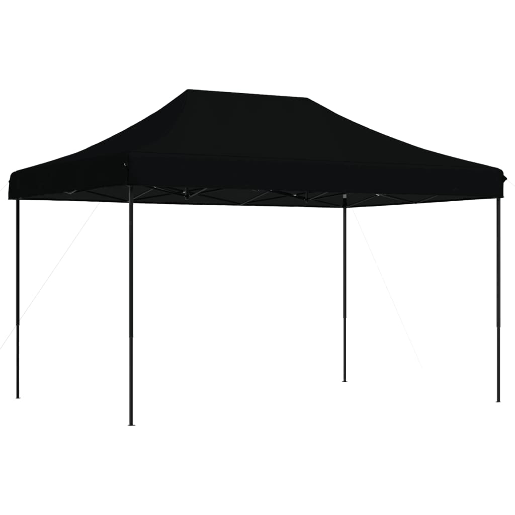 Tente de fête pliable pop-up noire 410x279x315 cm