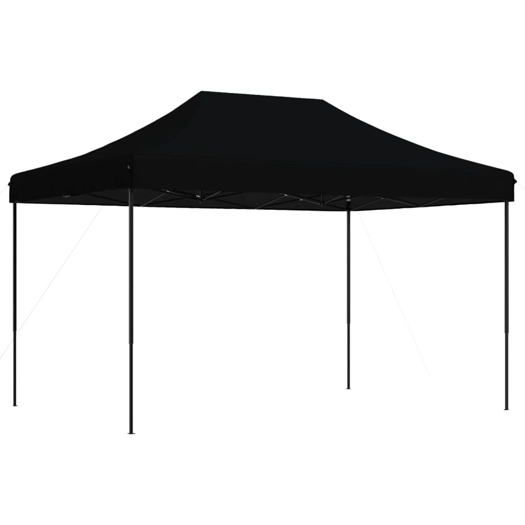 Tente de fête pliable pop-up noire 410x279x315 cm