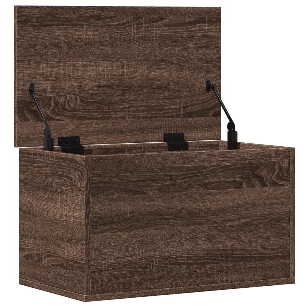 Truhe Braun Eichen-Optik 60x35x35 cm Holzwerkstoff