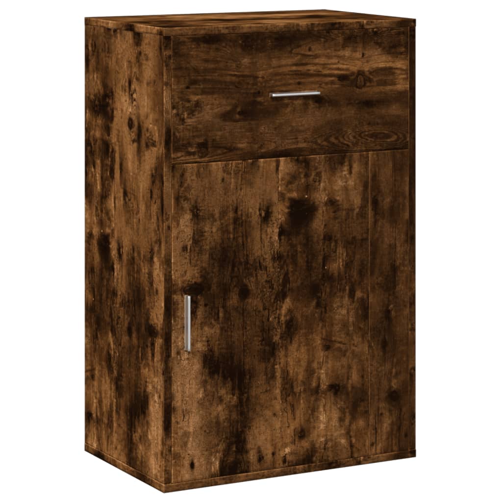 Beistellschrank Räuchereiche 56,5x39x90 cm Holzwerkstoff