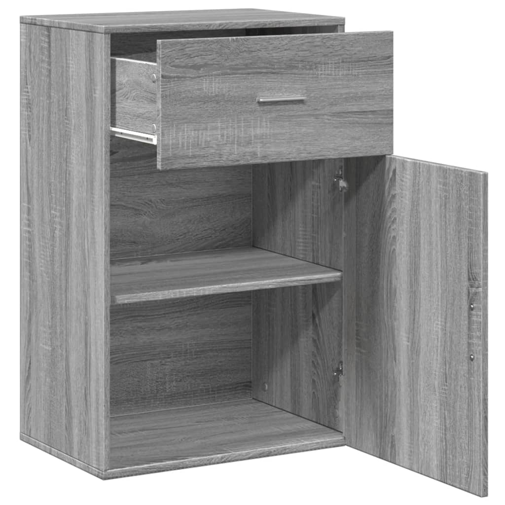 Armoire latérale gris Sonoma 56,5x39x90 cm en bois