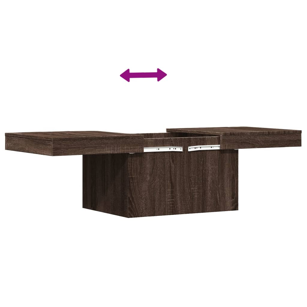 Couchtisch Braun Eichen-Optik 100x55x40 cm Holzwerkstoff