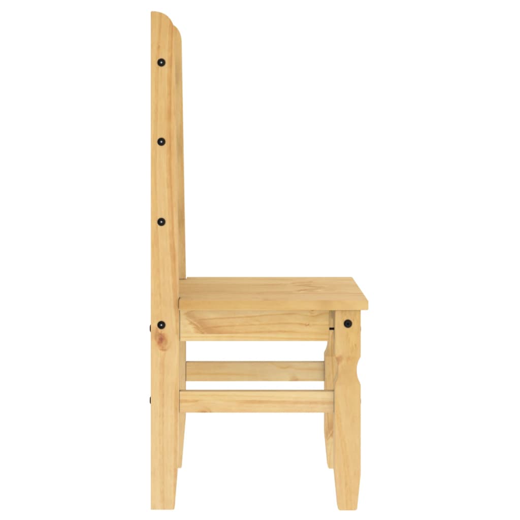 Chaises de salle à manger 2 pcs. Corona 42x47x107 cm en bois de pin massif