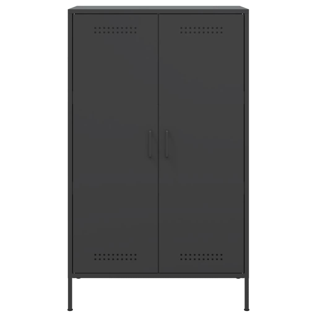 Alacena acero negro 68x39x113 cm