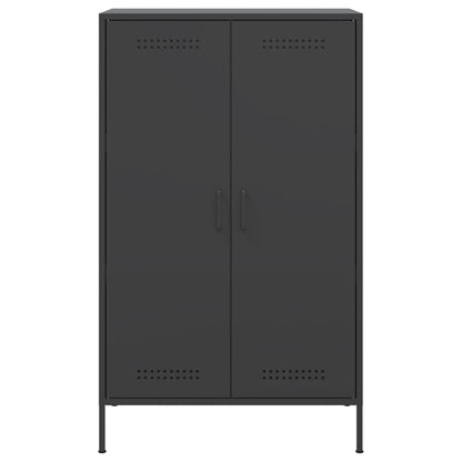 Alacena acero negro 68x39x113 cm