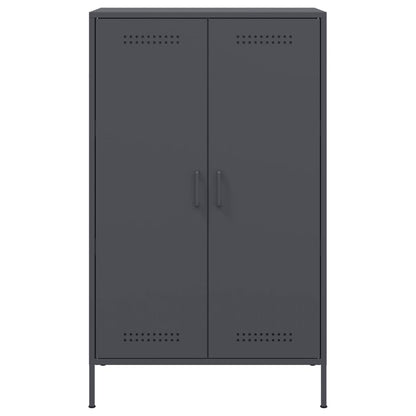 Highboard Anthrazit 68x39x113 cm Stahl