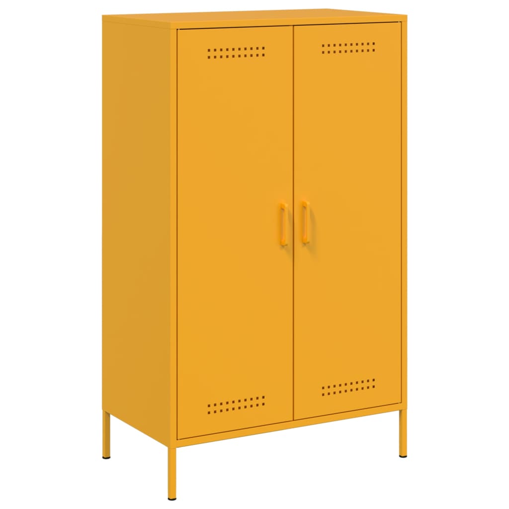 Alacena amarillo mostaza 68x39x113 cm acero