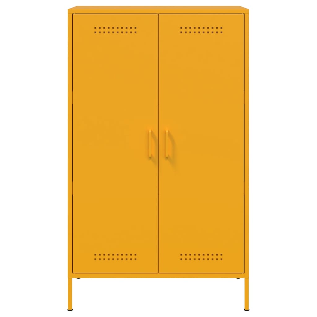 Alacena amarillo mostaza 68x39x113 cm acero