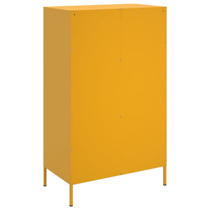 Alacena amarillo mostaza 68x39x113 cm acero