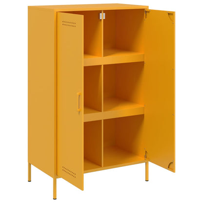 Alacena amarillo mostaza 68x39x113 cm acero