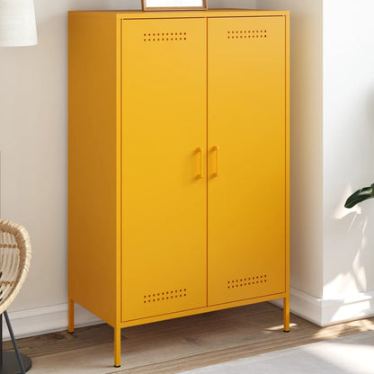 Alacena amarillo mostaza 68x39x113 cm acero