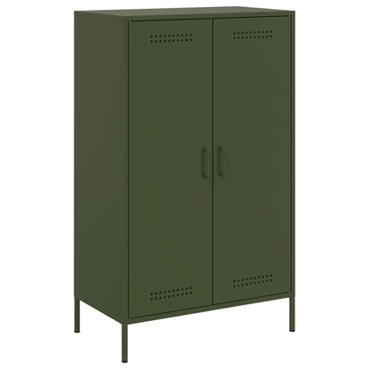 Alacena acero verde oliva 68x39x113 cm