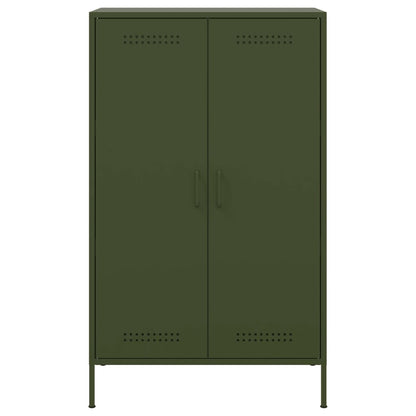 Alacena acero verde oliva 68x39x113 cm