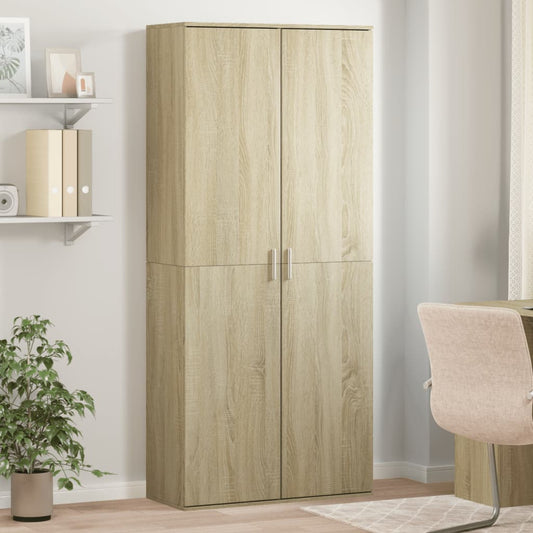 Alacena roble Sonoma 80x35x180 cm material madera