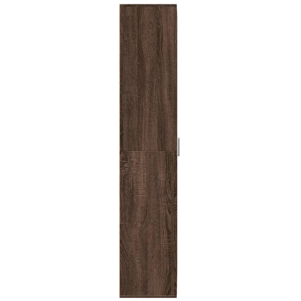 Alacena aspecto roble marrón 70x35x180 cm material madera