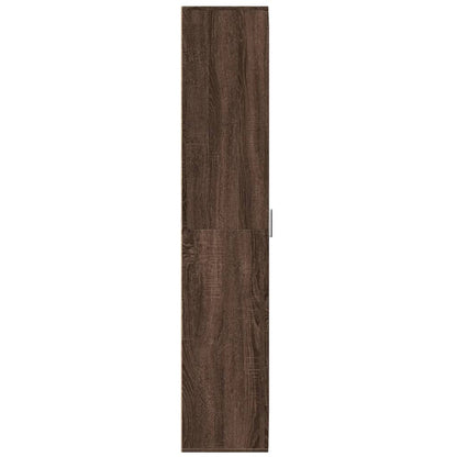 Alacena aspecto roble marrón 70x35x180 cm material madera