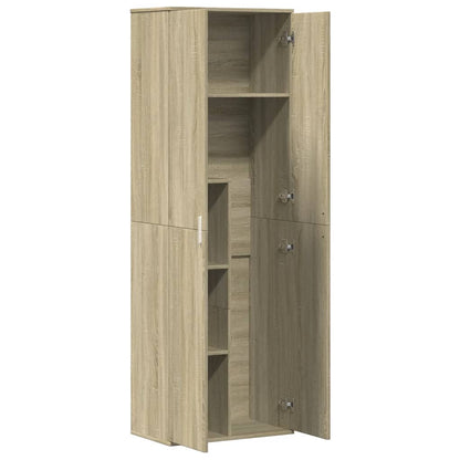 Buffet haut chêne Sonoma 60x35x180 cm matériau bois