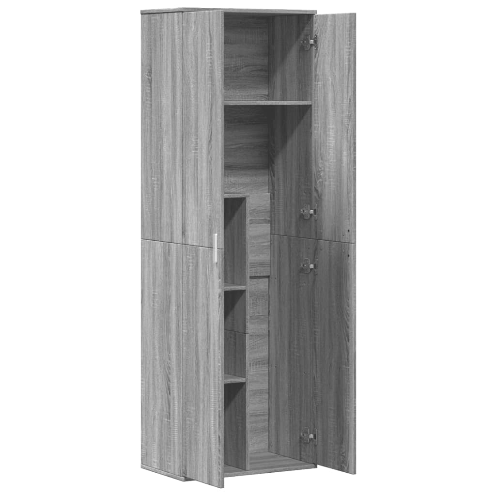 Buffet haut gris Sonoma 60x35x180 cm en bois