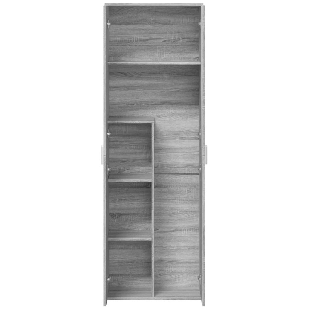 Buffet haut gris Sonoma 60x35x180 cm en bois