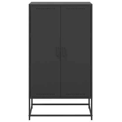 Highboard Schwarz 68,5x38,5x123,5 cm Stahl