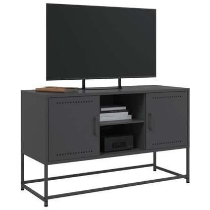 Buffet haut noir 36x39x123 cm en acier