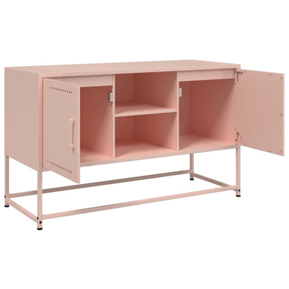 Buffet haut rose 36x39x123 cm en acier