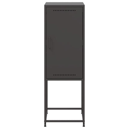 Buffet haut noir 36x39x123 cm en acier