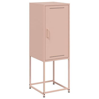 Buffet haut rose 36x39x107 cm en acier