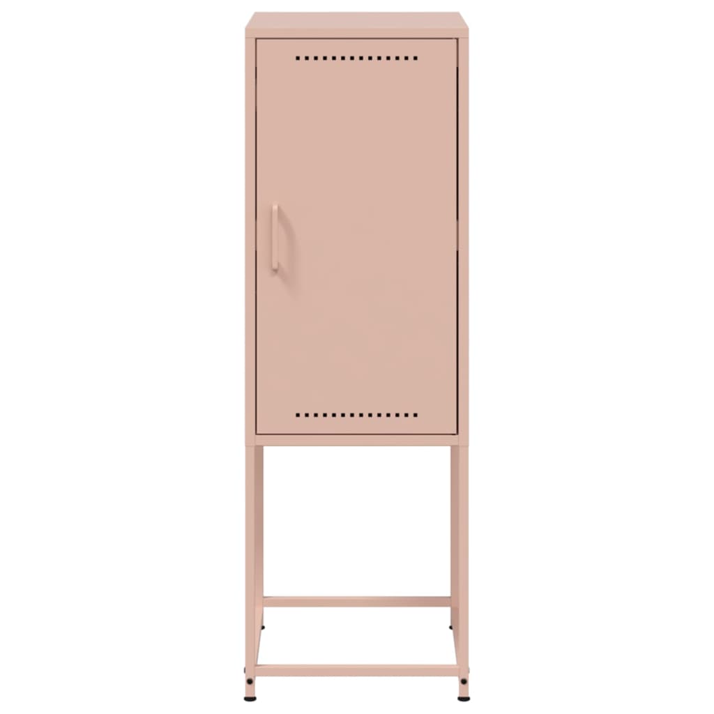 Buffet haut rose 36x39x107 cm en acier