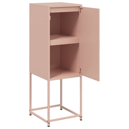 Buffet haut rose 36x39x107 cm en acier