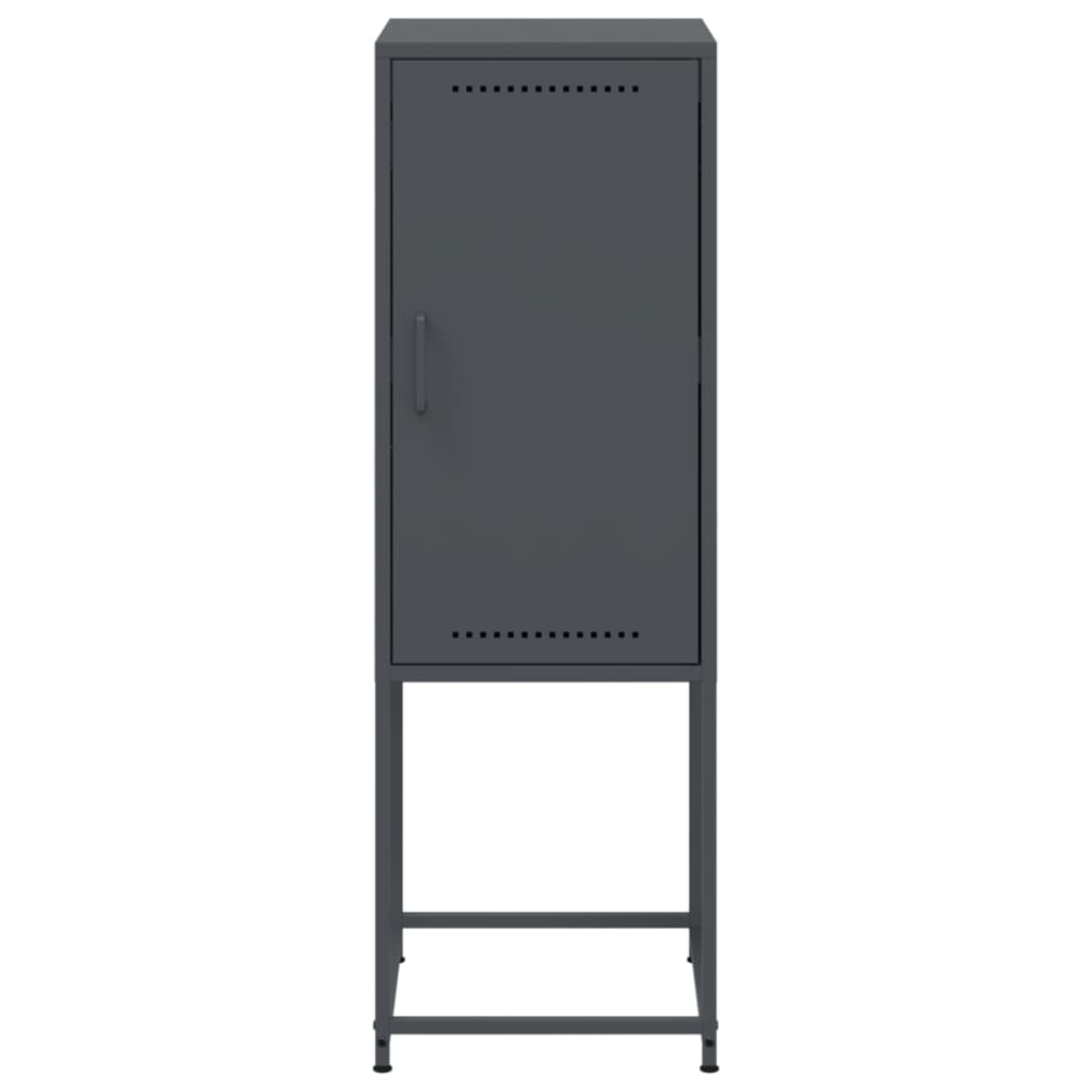 Highboard Anthrazit 36x39x107 cm Stahl