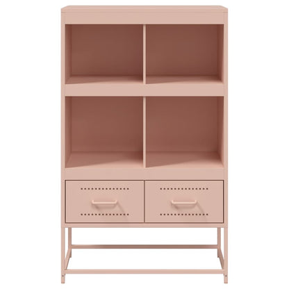 Highboard Rosa 68,5x39x111,5 cm Kaltgewalzter Stahl