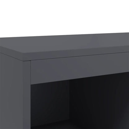 Highboard Anthrazit 68,5x39x111,5 cm Kaltgewalzter Stahl